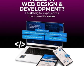 Custom Website Development Service | Responsive Website | WordPress Website Development | SEO Optimized Business Website | Website Redesign