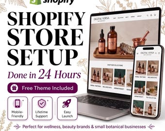 Shopify-Shop-Einrichtung in 24 Stunden | Conversion-optimiertes Theme inklusive | Individuelle Website-Entwicklung | Website-Relaunch