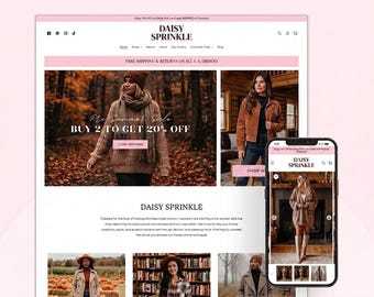 E-Commerce Boutique Shopify Website Design Service | Website Development Feminie Minimal Design | SEO - Optimized | Website Redesign