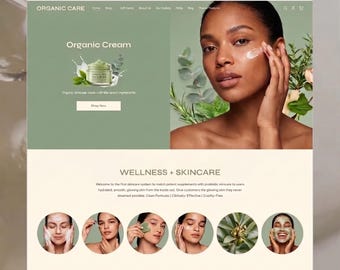 Shopify Webiste Template for Skincare | Skin care & Wellness Website Store Setup Included Website Design | Website Development | Shopify 2.0