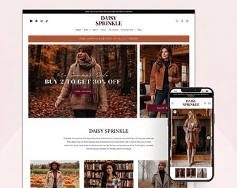 Boutique Shopify Website Design Service | E-Commerce Website Development Feminie Minimal Design | SEO - Optimized | Website Redesign