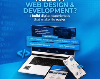 Custom Website Development Service | Responsive Website | WordPress Website Development | SEO Optimized Business Website | Website Redesign