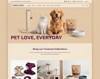 Pet Supplies Custom Website Development | Wix & WordPress Website Development | SEO Optimized Business Website | Modern UI UX Design