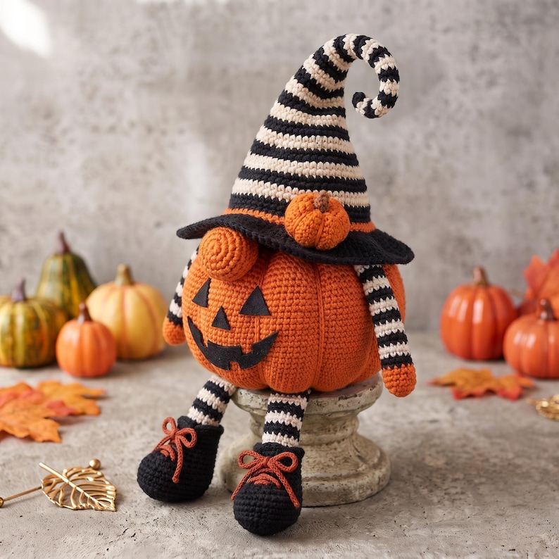 Halloween Pumpkin Gnome Crochet Pattern PDF Witch Gnome Pattern, Spooky Amigurumi, Witch Hat Pattern, Halloween Decor, Digital Download
halloween crochet
witch gnome pattern
spooky amigurumi
halloween craft pdf
halloween decor
halloween crochet
halloween gift
halloween decoration
witch hat pattern
ghost pumpkin
amigurumi pattern
crochet pattern
fall decor
digital download
halloween decor
thanksgiving
thanksgiving decor
gift for her
gift for him
personalized gift