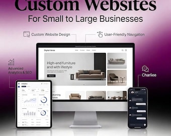 Custom Shopify Website Design Service | Business Website Development for Small Business | Modern WordPress UI UX Website