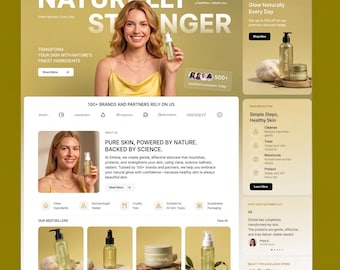 Custom Website Development Service | Responsive Website | Skincare WordPress Website Development | Business Website | Website Redesign