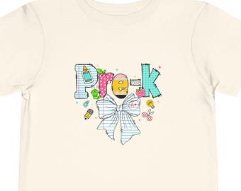 Cute School Bow, Pencils, Apple Design - Back To School Toddler Shirt