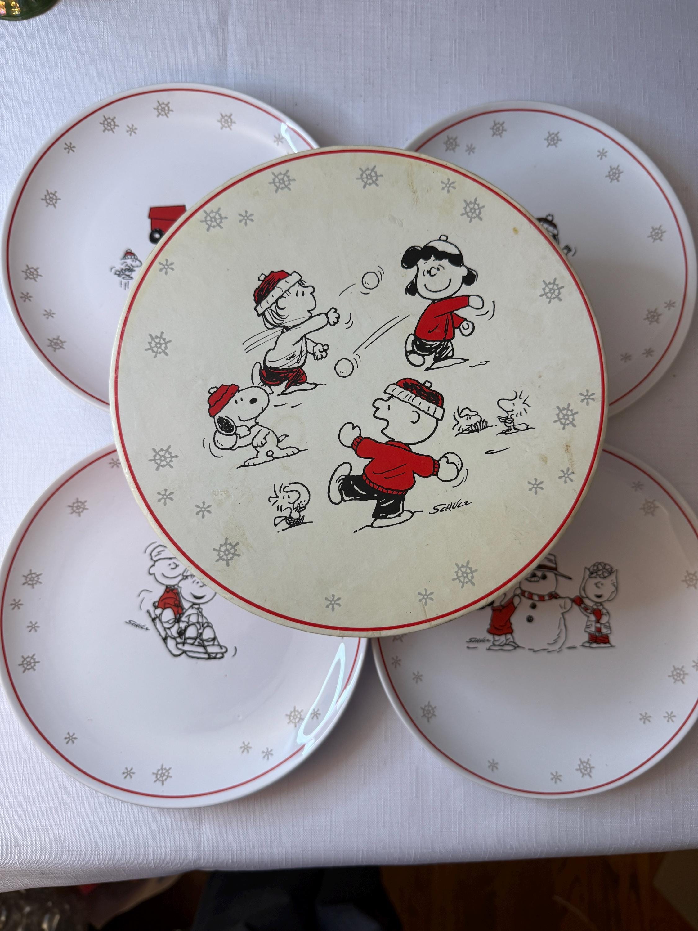 Vintage Peanuts Plates - Etsy
