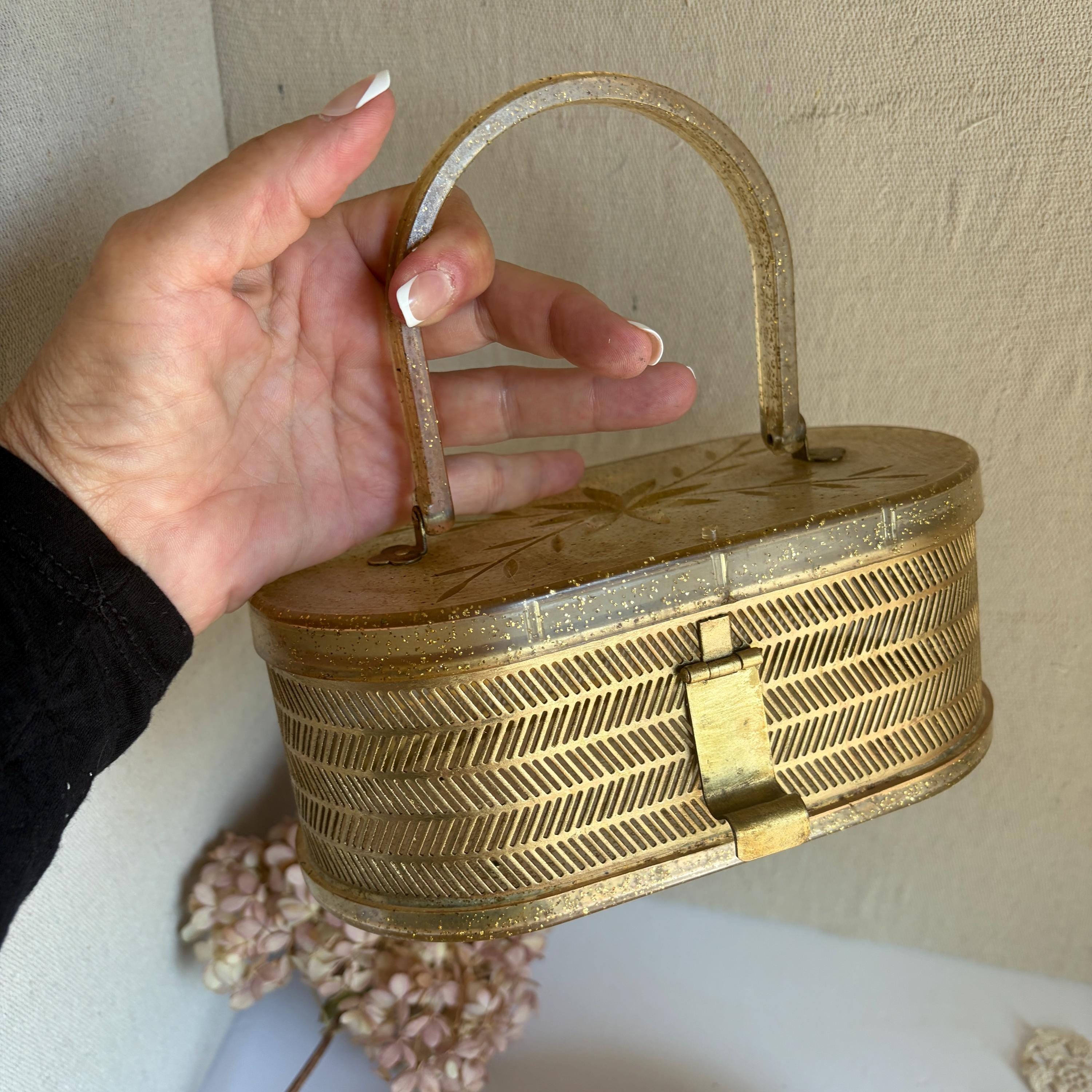 Vintage Lucite Box Purse - Etsy