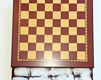 Purim Judaica Chess Set Megillah Esther Mordechai Hand Painted Resin & Wood