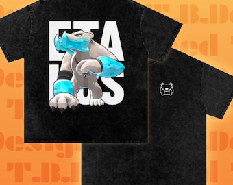 Rivals of Aether 2 Etalus T-Shirt - Snow Washed Oversized