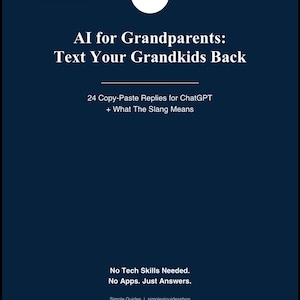Gift for Grandma Grandpa | Easy Technology Guide for Seniors | Help Grandparents Text, Connect & Stay Close