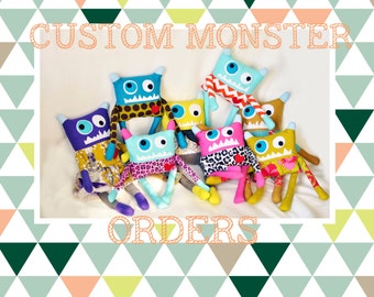 Custom Order Ugly Monster Doll 17-18" Tall