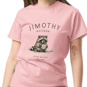 Camiseta de Jimothy Raccoon, Camiseta divertida de mapache, Camiseta de meme viral, Camiseta con estampado de animales salvajes, Regalo unisex