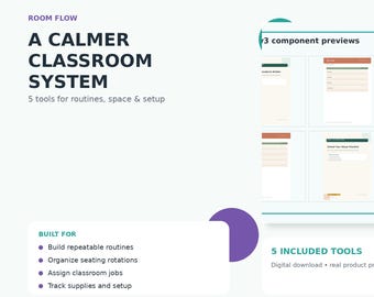 Classroom Management Bundle | Procedures, Seating, Jobs, Supplies & Back to School Setup