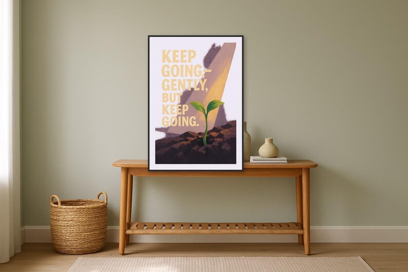 The Worn Envelope You Didn't Throw Away — framed poster room scene
