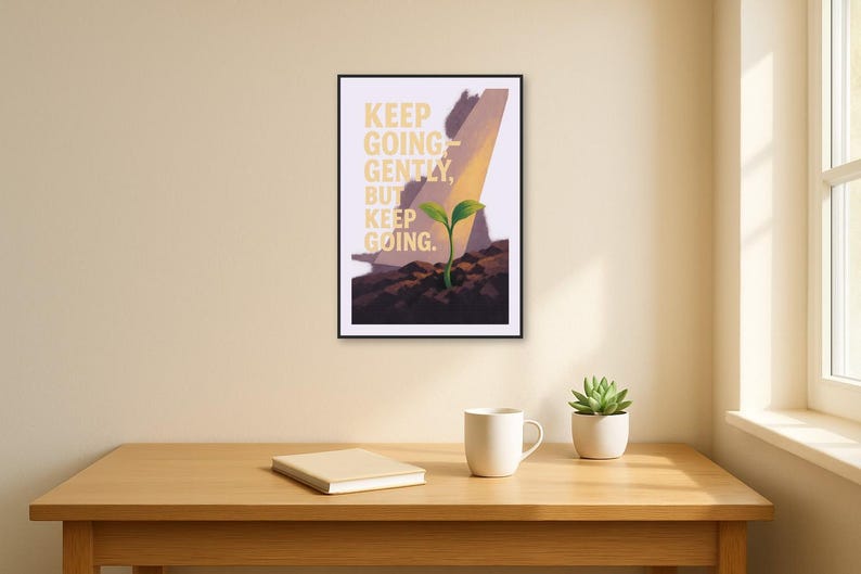 The Worn Envelope You Didn't Throw Away — framed poster room scene