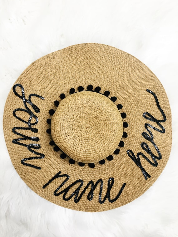 Custom Sun Hat: Personalized Beach or Bachelorette Party Hat
