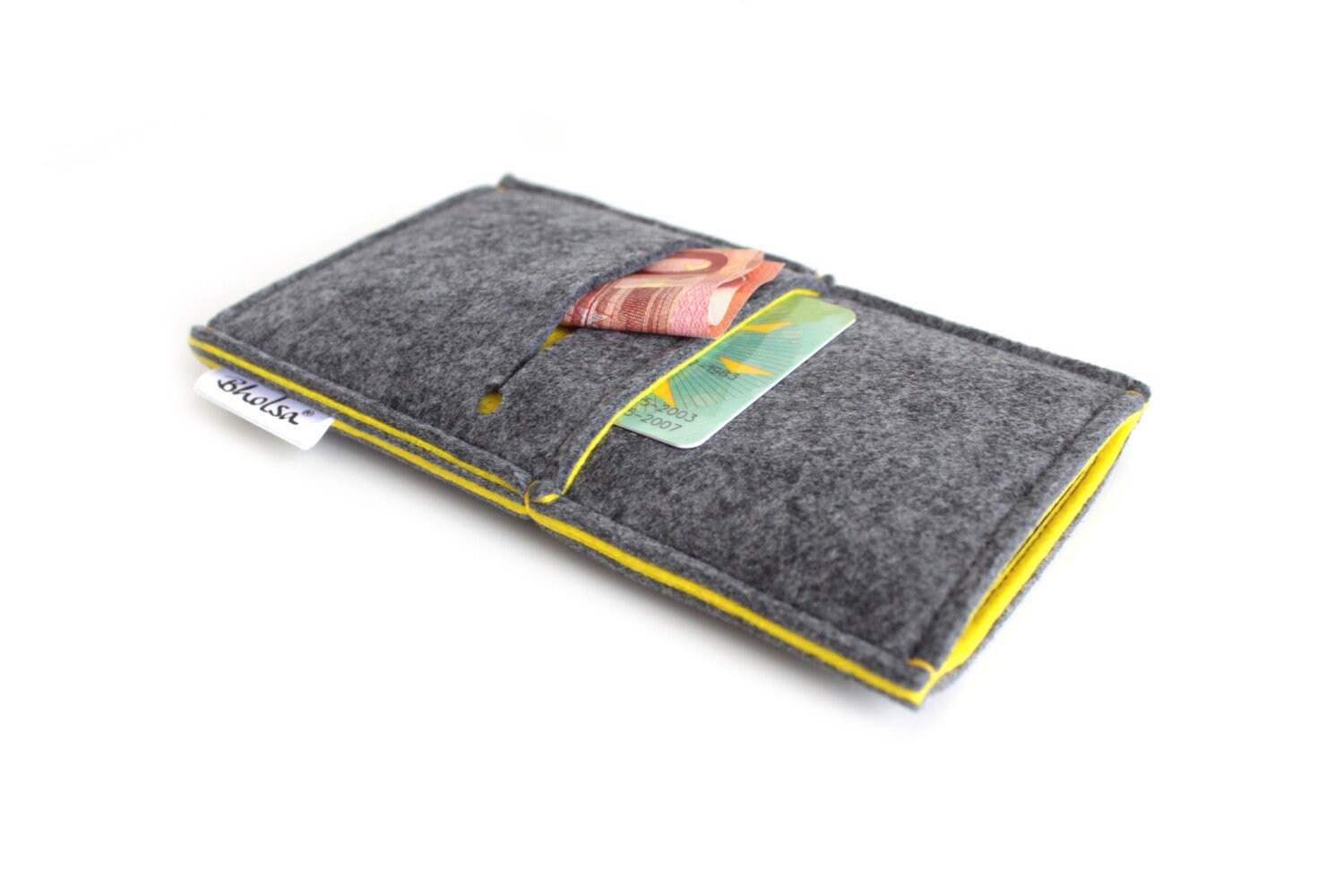 Xiaomi 14 / Xiaomi 14T Pro / Funda de fieltro acolchada y protectora para Xiaomi 14 / Xiaomi 14T Pro - Diseño minimalista - Gris carbón
