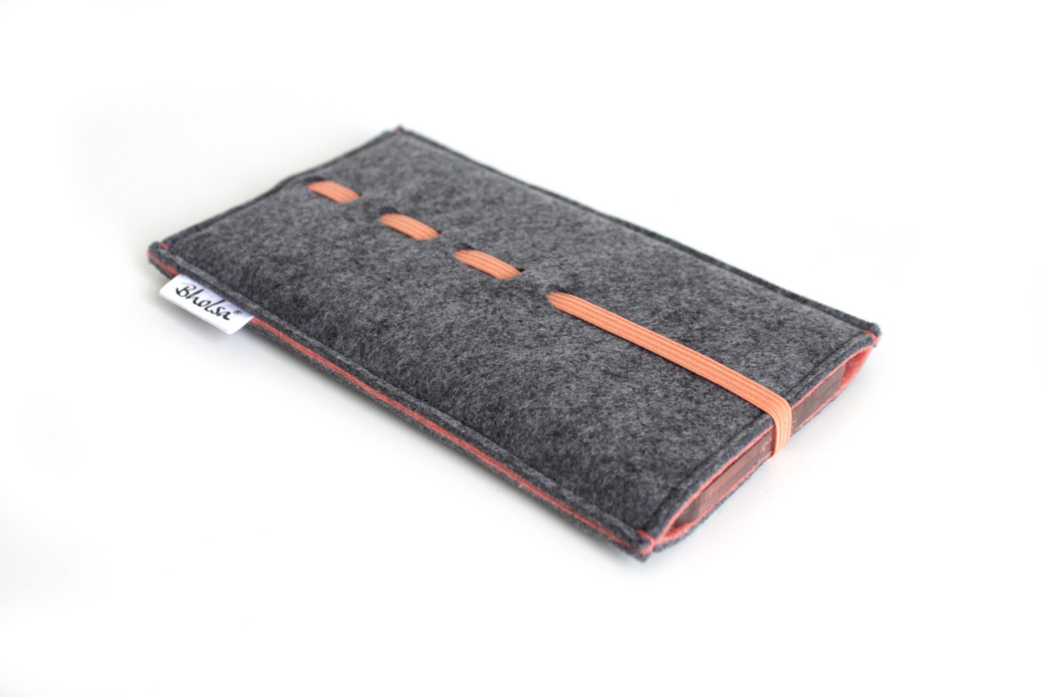 13 PRO  felt Case iPhone 13 Charcoal Grey & Red iPhone 13 wallet case felt iPhone 13 Mini Sleeve iPhone 13 Wave Design
