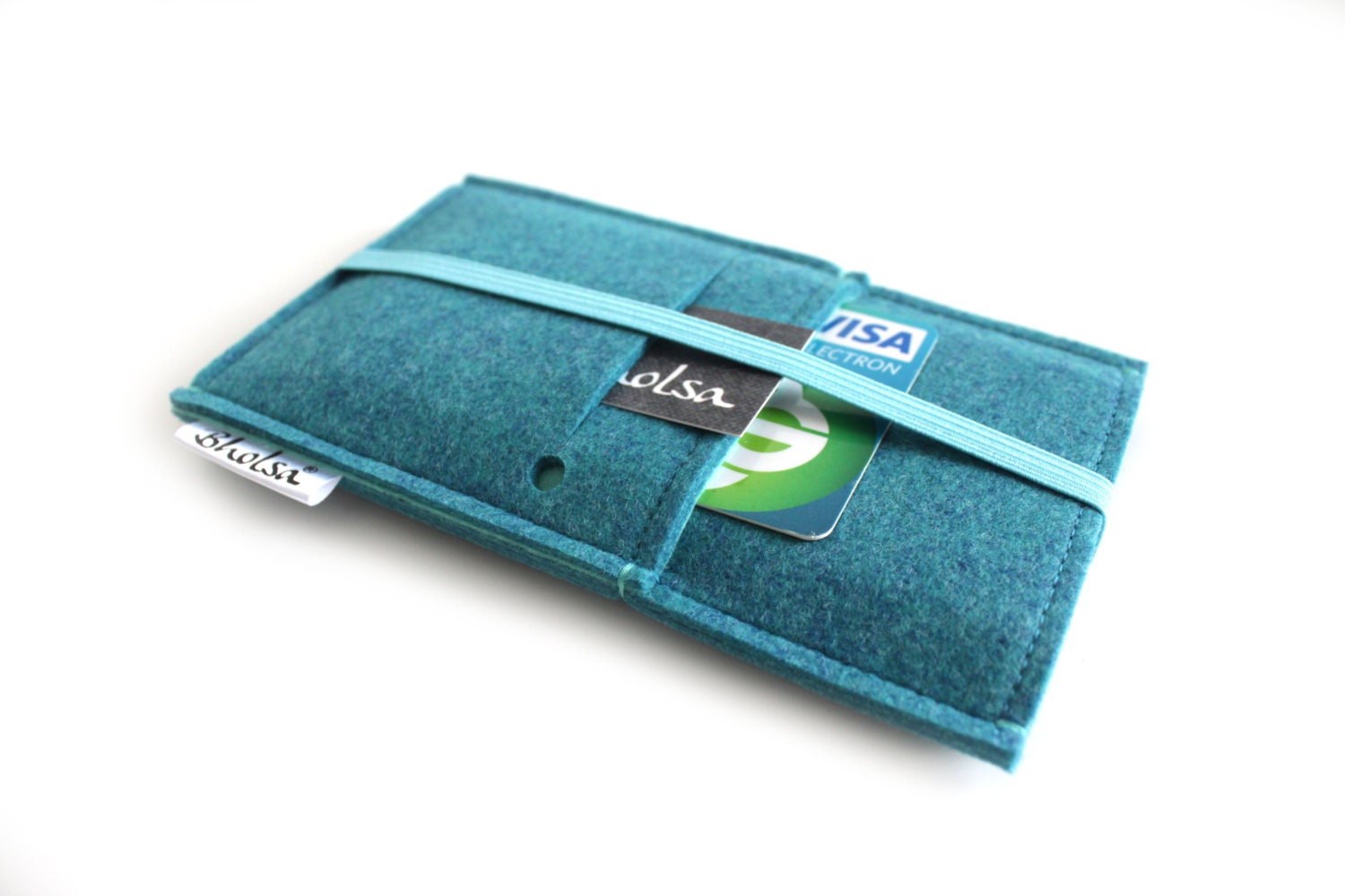 Xiaomi 14 / Xiaomi 14T Pro / Custodia in feltro imbottita e protettiva per Xiaomi 14 /Xiaomi 14T Pro - Design elastico - Blu turchese
