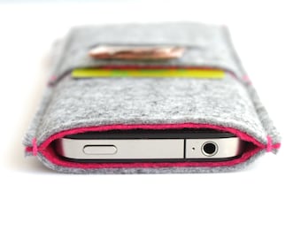 Xiaomi 14 | Xiaomi 14T Pro | Case Felt sleeve Padded and Protective Cover for Xiaomi 14 |Xiaomi 14T Pro- Minimalist Design - Light Grey