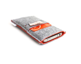 Case Felt sleeve | Custom made for OnePlus |  One Plus 12 | One Plus 13 | One Plus 13R | One Plus Open - Minimalist Design - Light Grey
