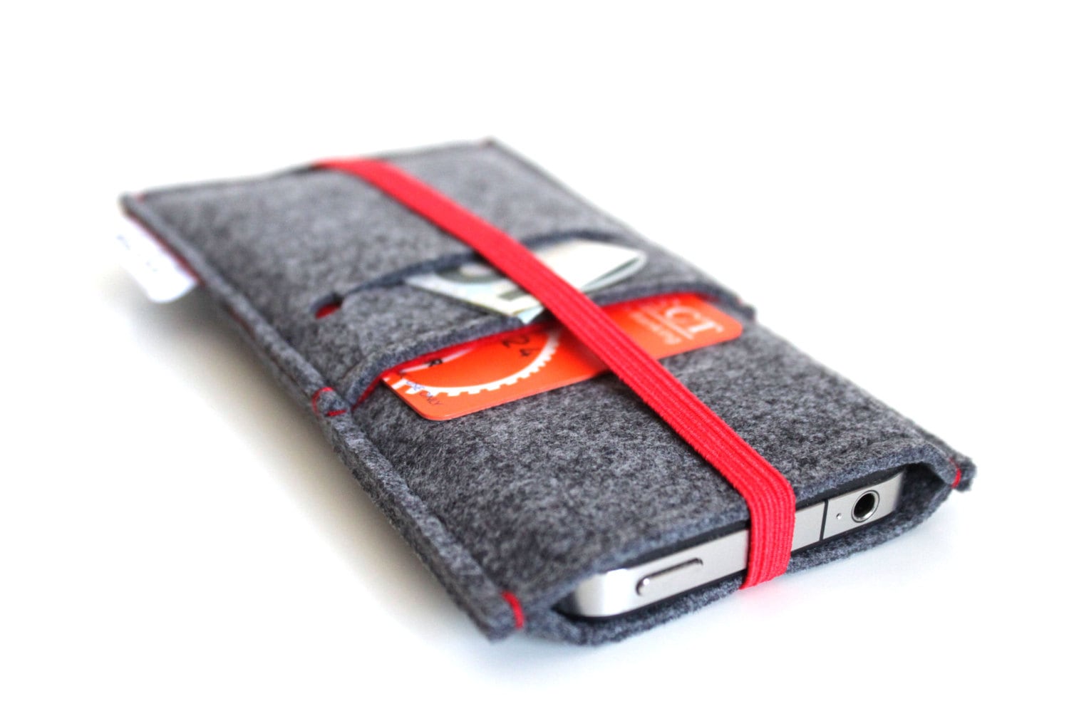 Xiaomi 14 / Xiaomi 14T Pro / Custodia in feltro imbottita e protettiva per Xiaomi 14 /Xiaomi 14T Pro - Design elastico - Grigio antracite