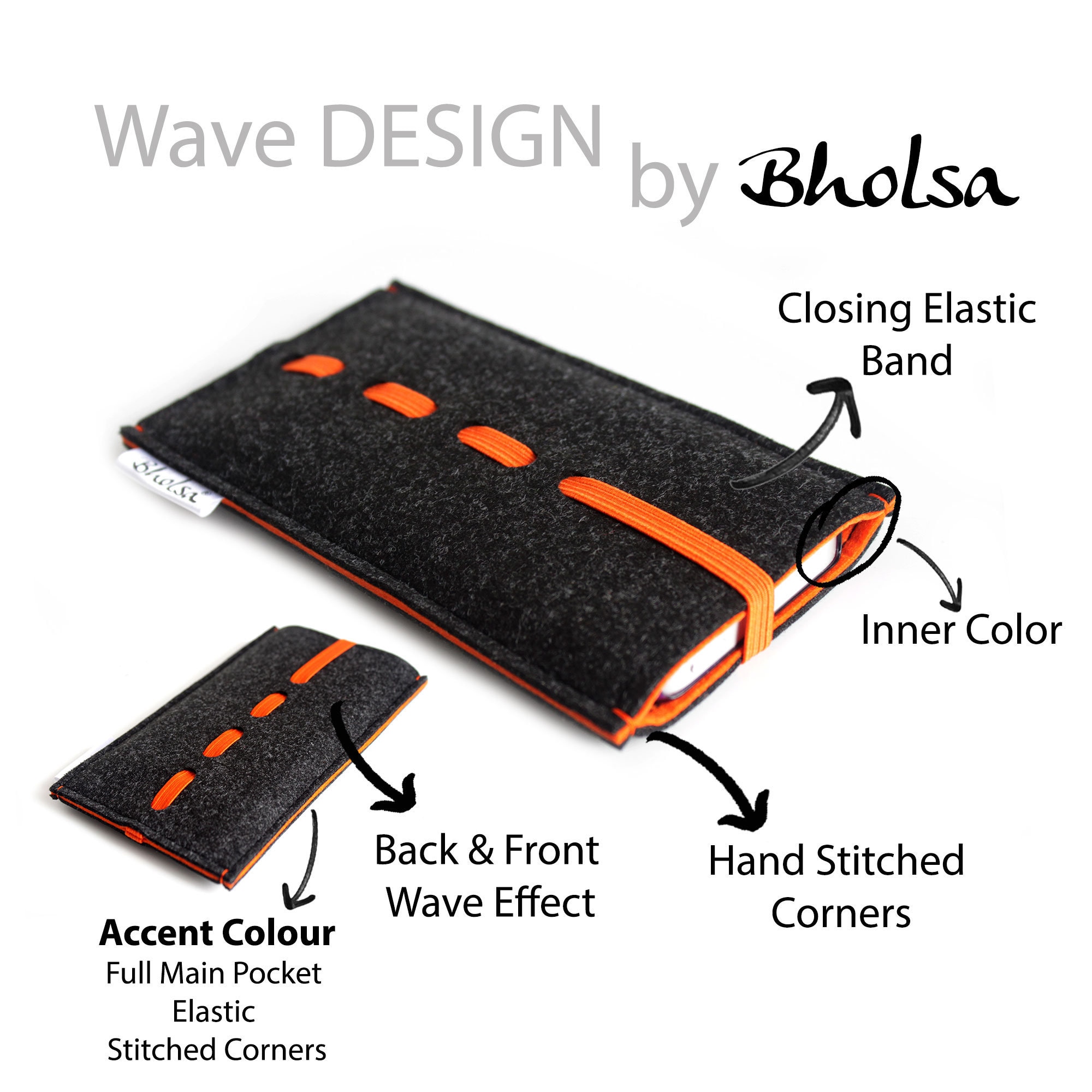 Xiaomi 14 | Xiaomi 14T Pro | Étui en feutre rembourré et housse de protection pour Xiaomi 14 | Xiaomi 14T Pro- Wave Design- Graffiti Black