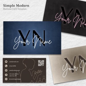 Personalized Nail Salon Business Card | Editable Digital Business Card | Beauty Business Card | Custom Printable Design