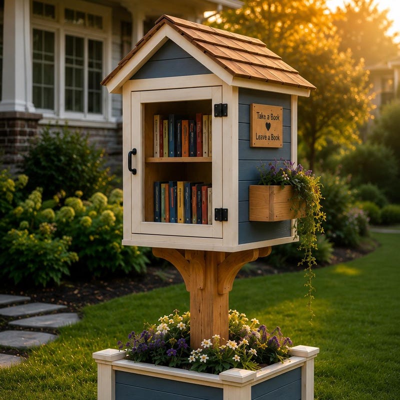 Outdoor Library Box - Etsy