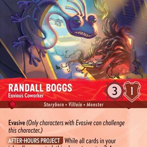 Randall Boggs - Envious Coworker - 217/207 Orica - TCG- Holo Card - Lorcana Proxy