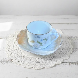 Vintage Rosenthal Sanssouci Germany Teacup | Embossed Rococo Style | Floral with Gold Trim