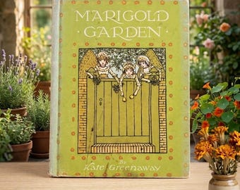 Vintage Marigold Garden by Kate Greenaway, 1920s Hardcover Poetry Book (Frederick Warne & Co.)