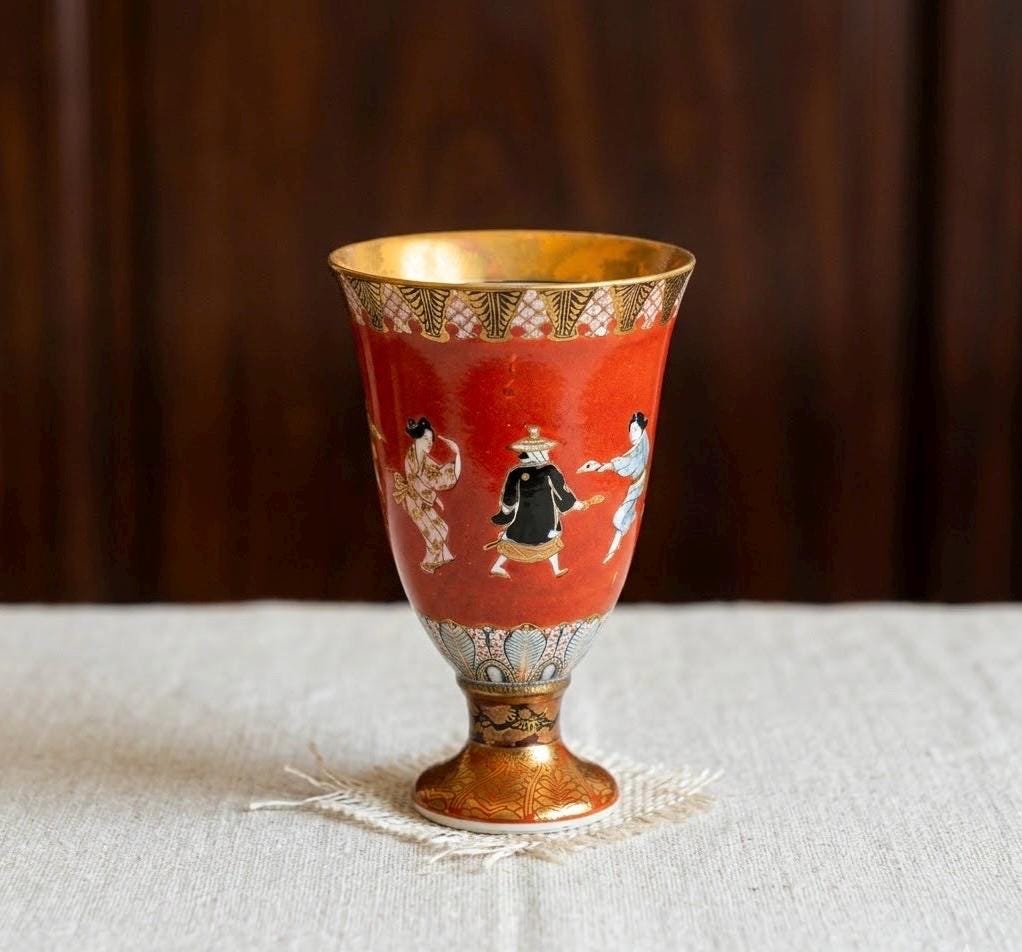 Kutani Crane Vase - Etsy