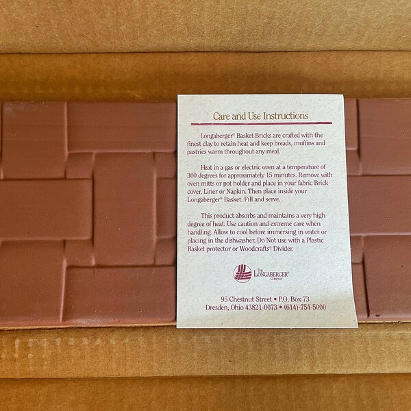 Longaberger Bread Basket Brick Etsy