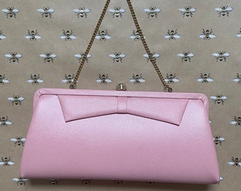 $40 Aldo Bunkerhill Fuchsia Pink  Evening Clutch Bag chain strap Shoulder New