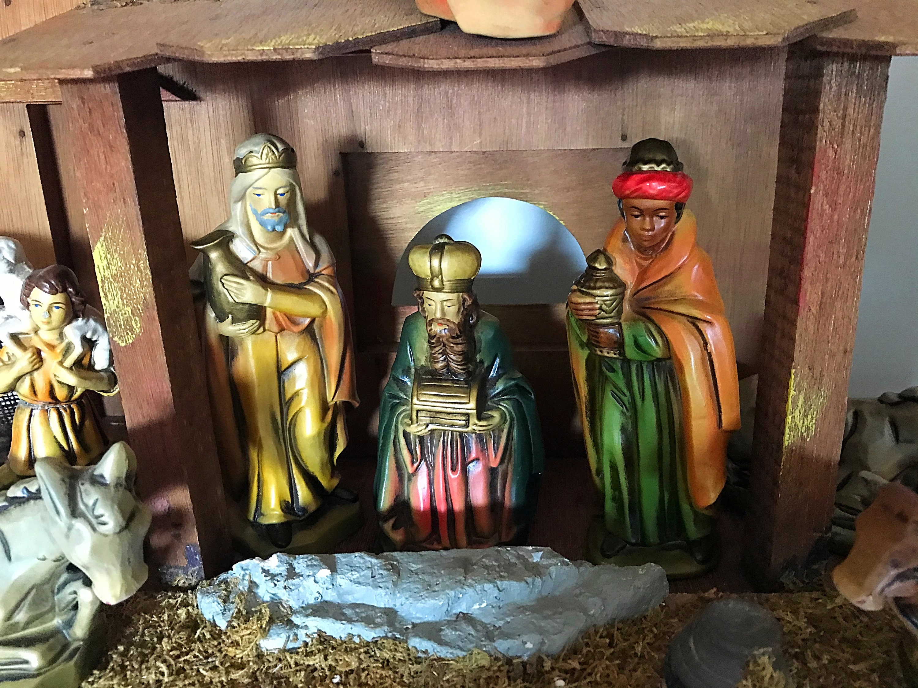 SALE Vintage Nativity Set Japan 8 Figurines Three Wise Men Etsy