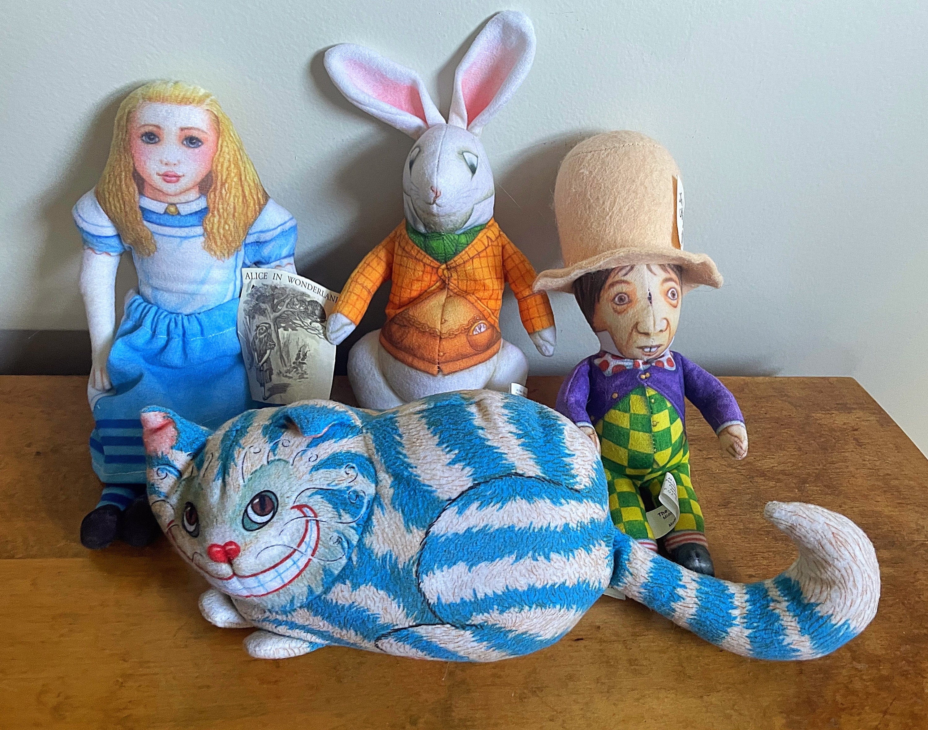 Vintage Alice in Wonderland Cloth Dolls - 1980s - the Toy