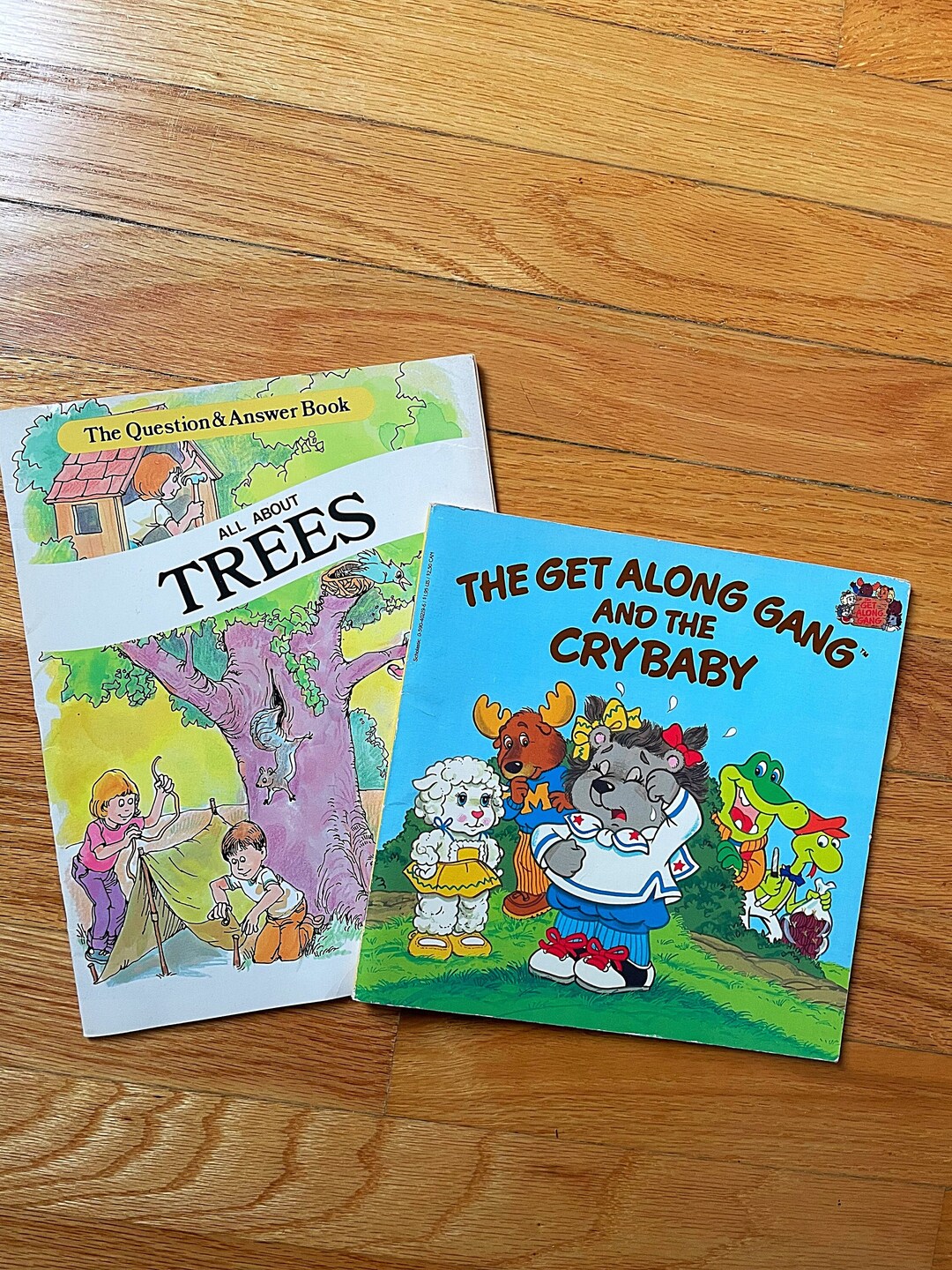 Vintage Children's Books Set of 2 1980's Books the Get Along Gang and
