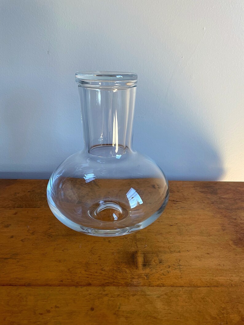 Nambe Glass Water Carafe Bedside Carafe Hotel Style Water Etsy