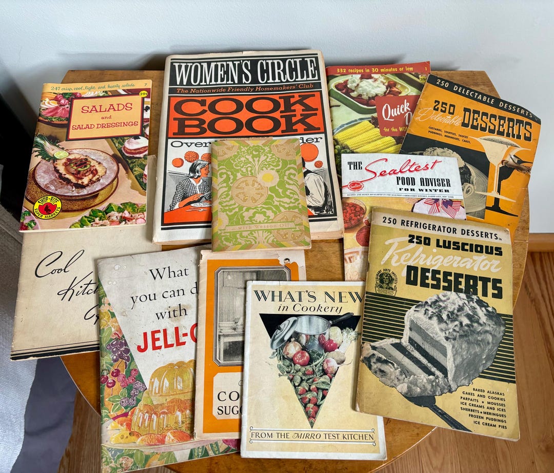 Vintage Cookbook Lot - Set of 11 Classic Cookbooks - 1930’s, 1940’s ...