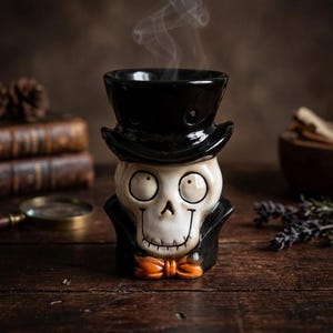 Yankee Candle Skeleton Tart Burner: Boney Bunch Halloween Decor