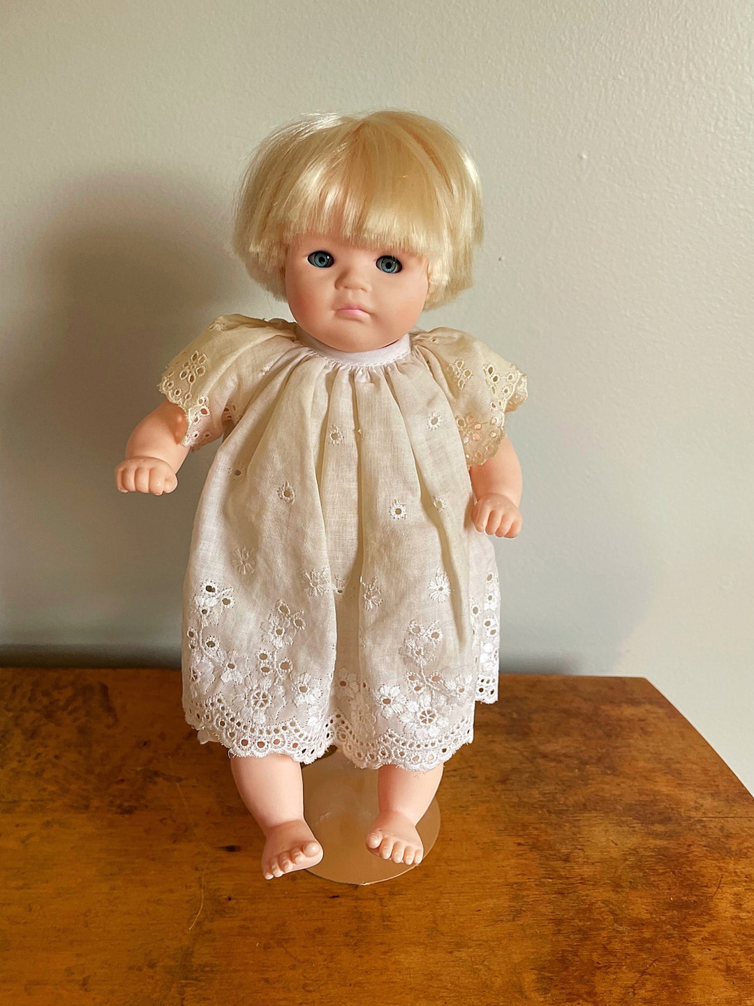Vintage Pauline Jonness Jacobsen Doll Blonde Short Hair Doll in White