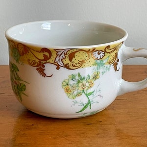 Vintage Sadek English Garden - Teacup with Floral Pattern -  Porcelain Teacup - Vintage Tea Party - Botanical Teacup - Garden Teacup