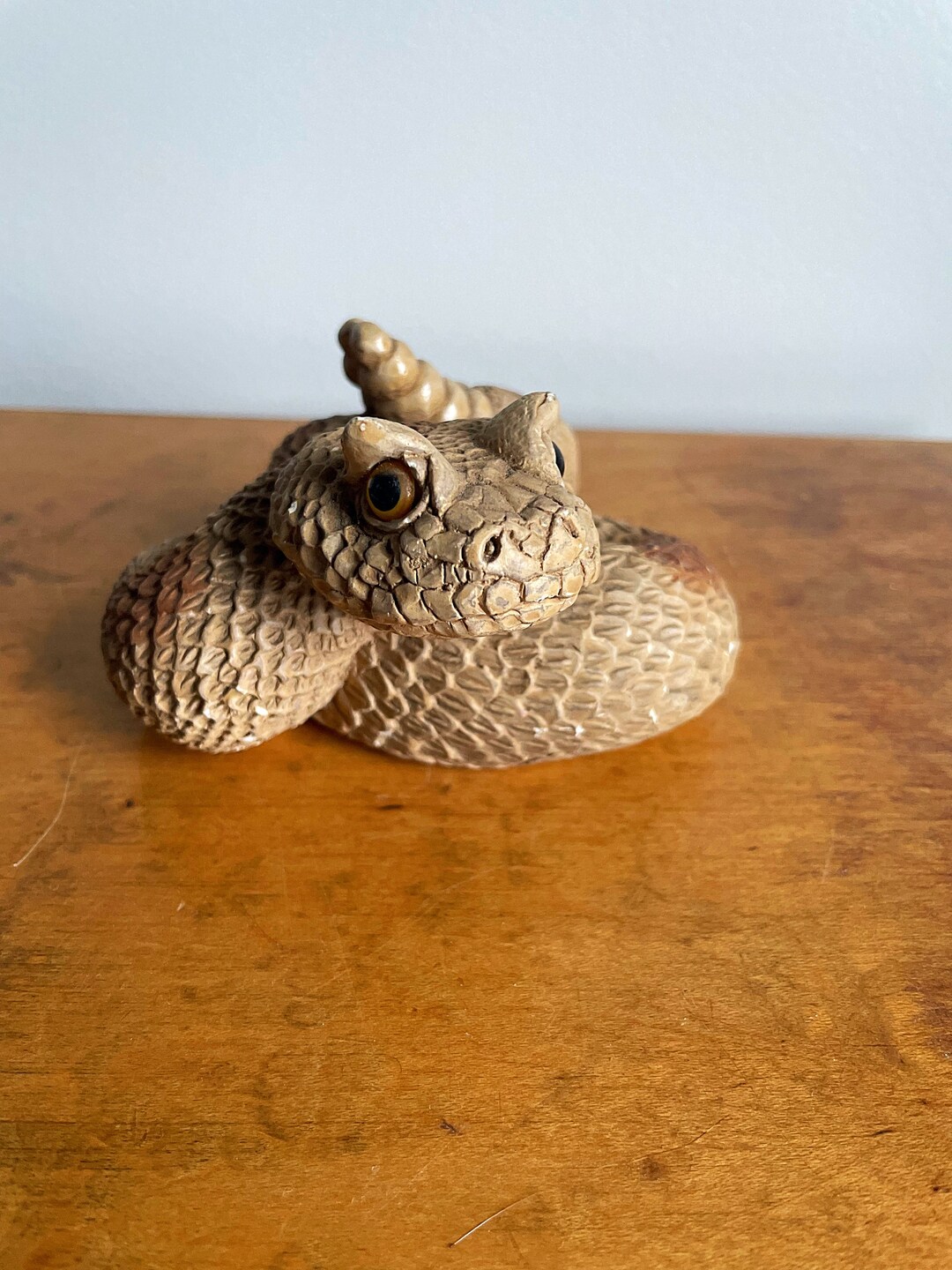 Vintage Stone Critters Rattlesnake Figurine Sidewinder - Etsy