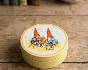 Vintage 1980 Rien Poortvliet "David the Gnome" Keepsake Tin by Potpourri Press