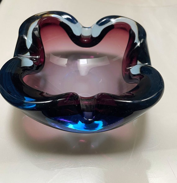 Sommerso Ashtray by Seguso, Murano, 70s by Malama | The Oblist