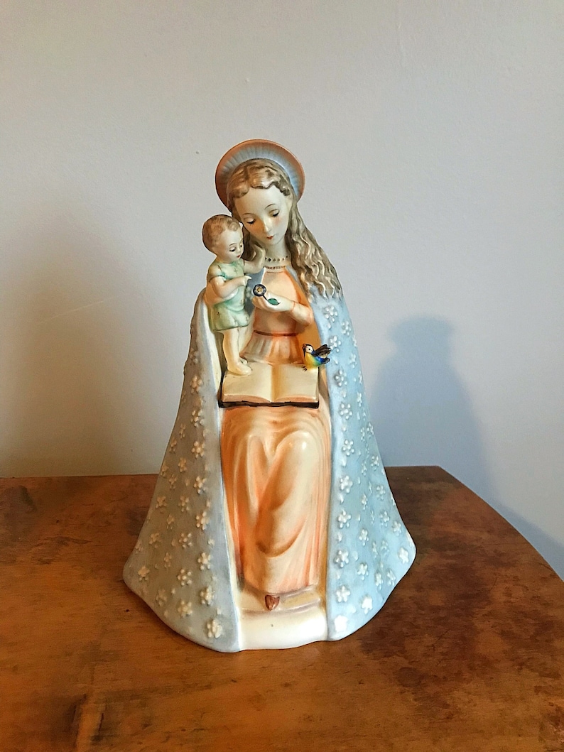 Goebel Figurine, Goebel Madonna and Child, Vintage Goebel Madonna and