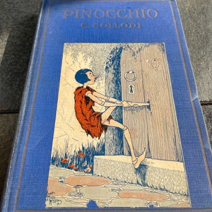 Antique Pinocchio: The Story of a Puppet Book by C. Collodi - Rare 1927 Second Edition -Illustrated by Violet Moore Higgins